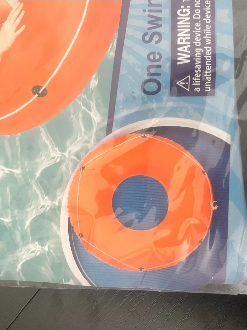 H2O GO! Orange Kids Swim Tube  - Summer Blast Inflatable Ring 🐝